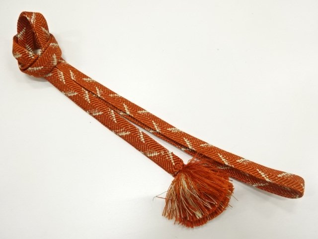 JAPANESE KIMONO / HANDTIED OBIJIME CORD 